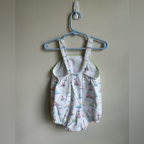 James and Lottie Baby Sunsuit - Boats Motif (18M) - Picture 2 of 4